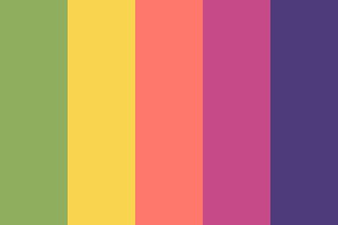 Kidcore Color Palette, Color Names Chart, Rainbow Color Palette, Hexadecimal Color, Green Name, Colour Swatches, Cool Color Palette, Colors Palette, Blue Color Schemes