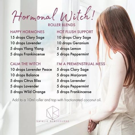 PMS blends Essential Oils 101, Doterra Essential Oils Recipes, Essential Oil Remedy, Young Living Essential Oils Recipes, Diy Kosmetik, Essential Oil Roller Bottle, Essential Oil Diffuser Recipes, Essential Oil Mixes, Essential Oil Blends Recipes