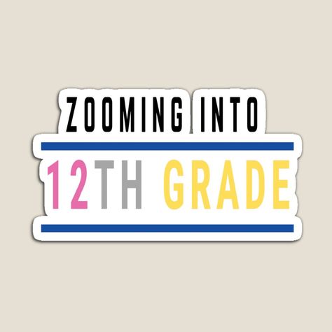 Get my art printed on awesome products. Support me at Redbubble #RBandME: https://www.redbubble.com/i/magnet/Zooming-into-12th-grade-by-Saileela1/57637958.TBCTK?asc=u Grade 12, 12th Grade, Zodiac Horoscope, Mask For Kids, Allianz Logo, Awesome Products, My Art, Magnets, Medical