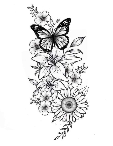 Dope Female Tattoos Half Sleeves Arm, Sunflower Tattoo Stencil, Ring Tattoo Designs, Ring Tattoo, Ear Tattoo Ideas, Ring Tattoos, Tattoo Stencil Outline, Tattoo Stencil, Sunflower Tattoo