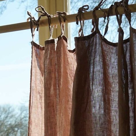 Rideaux Boho, Cortinas Boho, French Curtains, Linen Curtain Panels, Living Room Door, Linen Curtain, Elegant Curtains, Linen Drapes, College Dorm Decorations