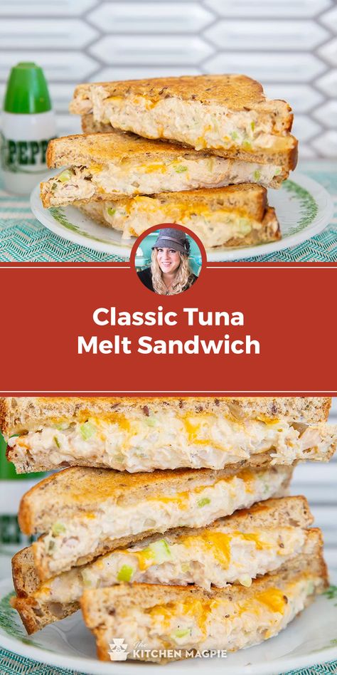 Hot Tuna Sandwich Recipes, Tina Melt Sandwich, Classic Tuna Melt, Lent Meals, Best Tuna Sandwich, Toasted Sandwich Recipes, Tuna Melt Sandwich, Bread Toppings, Hot Tuna