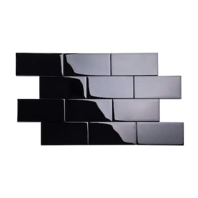 Black Subway Tiles, Subway Tile Design, Subway Backsplash, Tile Material, Kitchen Black, Glass Subway Tile, Granite Countertops Kitchen, Mold Growth, Subway Tiles