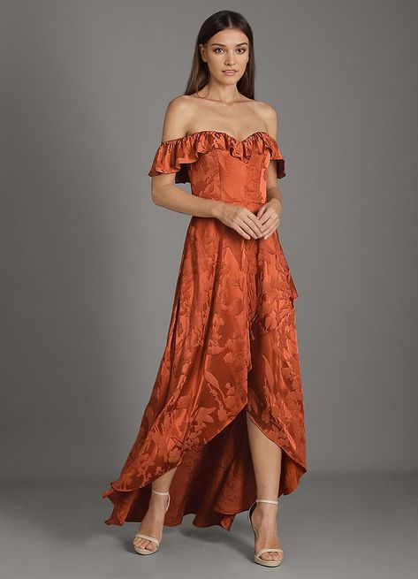 Hi! I've shared my package tracking information with you. Come and check it right now! Rust And Terracotta Bridesmaid Dresses, Terracotta Floral Dress, Rust Bridesmaid Dresses Mismatched, Winter Formal Wedding Guest Dress, Western Wedding Dresses Guest, Barn Wedding Guest Dress, Terracotta Bridesmaid Dresses, Rust Maxi Dress, Terracotta Dress