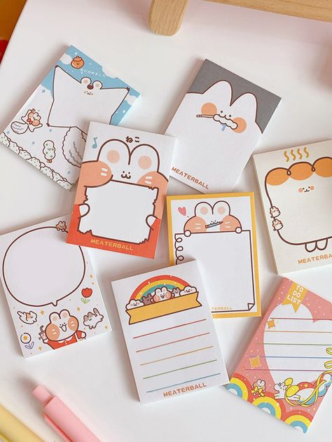 Kawaii School Supplies, Memo Notepad, Note Memo, Korean Stationery, Mini Notebooks, Cute Stationary, Japanese Stationery, Cute School Supplies, Kawaii Stationery