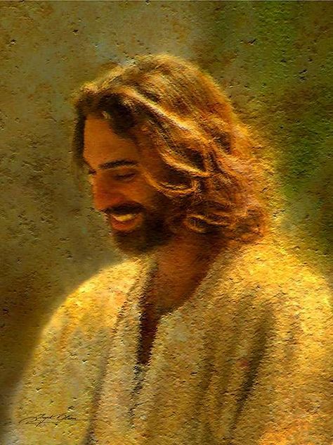 the next few paragraphs that shows that Jesus was 100% human - and explains why that is important Greg Olsen Art, Jesus Laughing, Jesus Smiling, Weaving Baskets, Greg Olsen, School Improvement, Pictures Of Christ, Prophetic Art, Pictures Of Jesus Christ