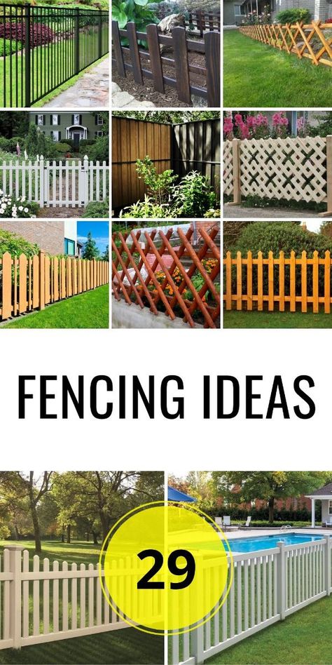 Trend Garden Ideas Mix Slatted and solid fencing Inspiration Garden Ideas Fencing, Low Cost Fencing Ideas, Side Fences Ideas, Wood Lattice Fence, 4ft Fence Ideas Backyards, Wooden Fence Ideas Front Yards, Front Yard Vinyl Fence Ideas, 3 Ft Fence Ideas, Short Fencing Ideas