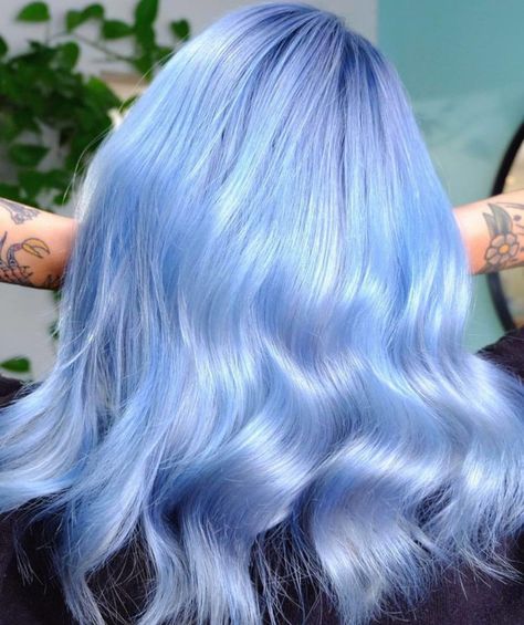 Whimsical Hairstyles, Short Prom Hair, Ice Blue Hair, Pulp Riot Hair Color, Short White Hair, Purple Ombre Hair, Cotton Candy Hair, Light Blue Hair, Pulp Riot Hair