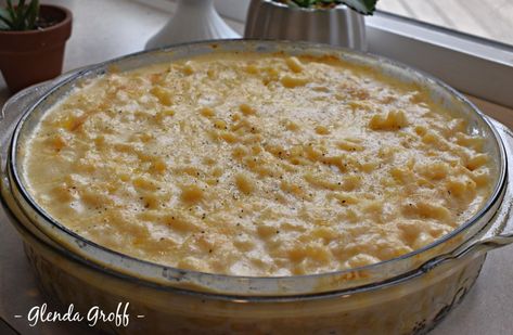 Baked Mac & Cheese THM-S | Around the Family Table – Food. Fun. Fellowship Around The Family Table, Almond Milk Cheese, Thm Dinner, Trim Healthy Momma, Single Serving Recipes, Table Food, Baked Mac N Cheese, Low Carb Sides, Baked Macaroni