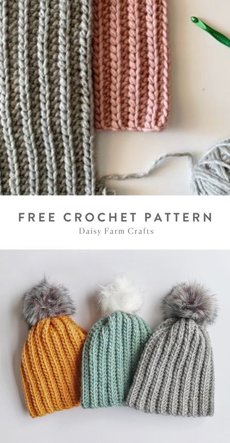 Winter Hat Crochet Pattern, Crochet Hats For Boys, Crochet Mens Hat, Crochet Beginner, Crochet Hat For Beginners, Easy Crochet Hat, Crochet Hat Free, Stylish Crochet, Crochet Beanie Pattern