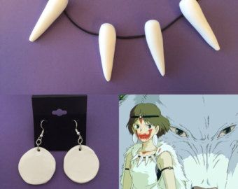 Princess mononoke | Etsy Princess Mononoke Costume, Dance Wear Outfits, Daisy Girl, Tooth Necklace, Christmas Gifts For Husband, Princess Mononoke, Tutu Costumes, Hand Molding, Boy Costumes