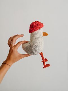 Seagull Pattern, Crochet Patterns Ideas, The Seagull, Confection Au Crochet, Patterns Ideas, Haken Baby, Crochet Diy, Yarn Projects, Free Crochet Patterns