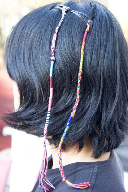 DIY Clip In Hair Wrap Extensions- fun Craft for kids to make for themselves or other friends Thread Hair Wraps, Hair Wraps Thread, Boho Hair Wrap, Hair Yarn, Ponytail Wrap, Braid Clips, Makeup Hacks Beauty Secrets, Hair Wrap Scarf, Hippie Hair