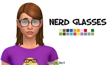 Around the Sims 4 | Nerd glasses Tiniest update of the Tiny Updates history! ;) Just like for Sims 3, I needed some nerd glasses for Sims 4, so I’ve added a bit of adhesive, few more colors, and that’s it! :D PS: I got a request for making my acnee... Around The Sims 4, W.i.t.c.h Aesthetic, Nerd Glasses, Sims 4 Mm Cc, Sims 4 Cc Makeup, Sims 4 Cc Skin, Sims 4 Mm, Dress Tight, Sims 4 Update