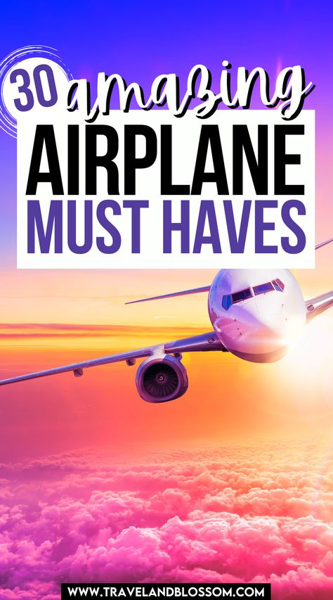 Getting on a flight and don’t know what to bring? Check out this post on the 30 amazing airplane must haves for every flight! airplane travel essentials | airplane travel essentials long flights | flight essentials carry on | flight essentials for women | what to bring on a flight | things to bring on a flight | what to bring on international flight | #thingstobringonaflight #flightessentialsforwomen #whattobringonaflight #whattobringoninternationalflight #airplanetravele via @travelandblossom Carry On For International Flight, Travel Essentials Long Flights, Airplane Must Haves, Hacks For Traveling, Flight Airplane, Airplane Travel Essentials, International Flight, Flight Travel, Flight Essentials