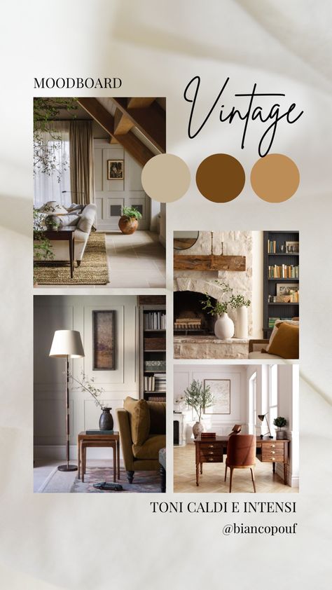 Vintage Moodboard Interior, Amazing Houses, English Interior, Vintage Interior Design, Interior Design Mood Board, Vintage Interior, Handmade Furniture, Inspiration Style, Table Style