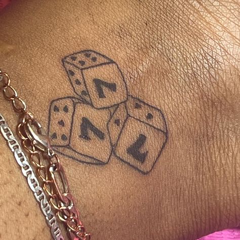 333 Dice Tattoo, 666 Dice Tattoo, Luck Tattoo Men, Lucky 7 Dice Tattoo, Dice Angel Number Tattoo, 777 Ankle Tattoo, 777 Gambling Tattoo, 777 Vegas Tattoo, 444 Dice Tattoo