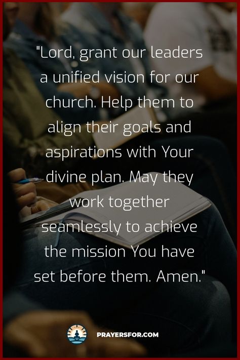 Unified Vision Prayer Prayer For Church, Powerful Prayers, Prayers For Children, Psalm 119, Leadership Roles, Inspirational Prayers, Gods Promises, Power Of Prayer, Marketing Business