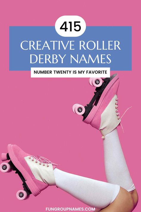 Unleash your derby persona with 415 creative roller derby names! From puns to pop culture, find your perfect track identity. Roller Derby Names Generator, Roller Derby Names, Derby Names, Nature Inspired Names, Roller Derby Girls, Group Names, Derby Girl, Fantasy Names, Life Group