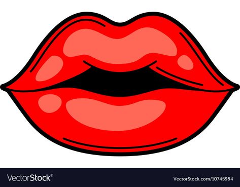 Lip Stencil, Lips Cartoon, Pop Art Lips, Blowing Bubble Gum, School Vector, Terra Cotta Pot Crafts Diy, Flower Background Iphone, Body Shape Drawing, School Illustration