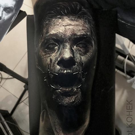 Artist: @eliot.kohek  Follow for more or visit inklocations.com (link in bio).  #getinked #inklocations #tattoo #ink #inked #tattoos #art #tattooed #color #colorful #black #grey #blackandgrey #tattoist #design #instaart #sleevetattoo #tatted #instatattoo #bodyart #amazingink #tattedup #tattooartworldwide #support_artists #tatuaje #rammstein #sehnsucht Eliot Kohek, Annecy France, Scary Tattoos, Creepy Tattoos, Geniale Tattoos, Horror Tattoo, Modern Tattoos, Tattoo Magazines, Badass Tattoos