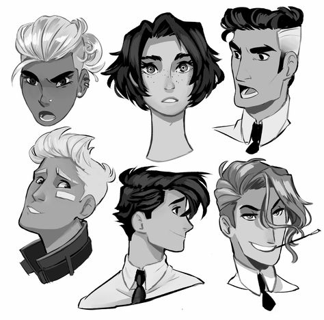 PrinceCanary Drawing Male Hair, Reference Male, Male Hairstyles, Pelo Anime, Character Design Cartoon, Male Hair, Drawing Hair, American Frontier, Hair Drawing