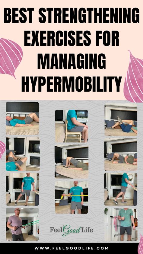 Manage hypermobility effectively with these best strengthening exercises. Focused on building muscle support around joints, improving stability, and preventing injury, these exercises are ideal for anyone dealing with hypermobility. Incorporate them into your routine for stronger, more resilient joints. #HypermobilityManagement #StrengtheningExercises #JointStability #InjuryPrevention Hypermobile Joints, Stability Exercises, Core Strengthening Exercises, Mobility Exercises, Ehlers Danlos Syndrome, Strengthening Exercises, Building Muscle, Beginner Workout, Senior Fitness