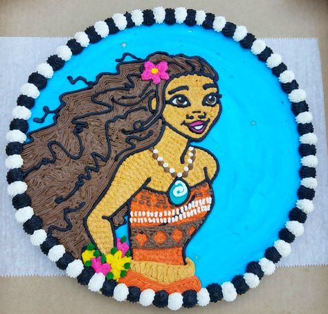 Moana cookie cake Moana Cupcake Cake Pull Apart, Samoa Cookie Cake, Moana Cookie Cake, Maui Cake Moana, Moana Cookies, Moana Tafiti Birthday Cake, Cookie Cake Designs, Cookie Cake Birthday, Cookie Pie