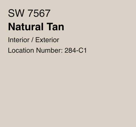 Natural Tan Sherwin Williams Living Rooms, Sw Natural Tan, Tan Paint Colors, Exterior Paint Color Combinations, Tan Paint, Exterior Paint Color, Sherwin Williams Paint Colors, Paint Swatches, Color Paint