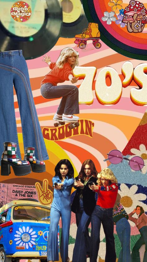 #70saesthetic #70s #groovy #groovy70s 70s And 80s Theme Party, 70s Party Theme Decorations, Fast Dance, 70s Fashion Aesthetic, Decorate Hallway, Homecoming 2024, Decade Party, Homecoming Floats, 70s Theme