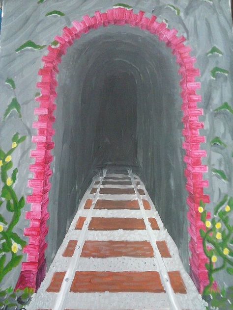 Tunnel Painting, Expressionistic Painting, Painting Ideas, Garden Art, Wall Painting, Pop Culture, Collage, Drawings, Pins