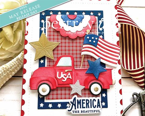 The Great Cover-Up Patriotic Bunting, Tiny Farm, 4th Of July Parade, Font Combinations, Papertrey Ink, Paper Organization, Baby Cards, Clear Stamps, Fourth Of July