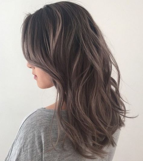 Ash Brown Hair Color Rambut Brunette, Ash Brown Hair Color, Mushroom Hair, Ash Brown Hair, Ash Hair Color, Gray Hair Cuts, Silver Hair Color, Hair Color Highlights, Trendy Hair Color