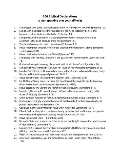 Bible Verse Declarations, Biblical Declarations For Women, Bible Declarations Scriptures, I Declare And Decree, Bible Decrees And Declarations, Declarations Over My Life, Spiritual Declarations, Godly Declarations, Scripture Declarations