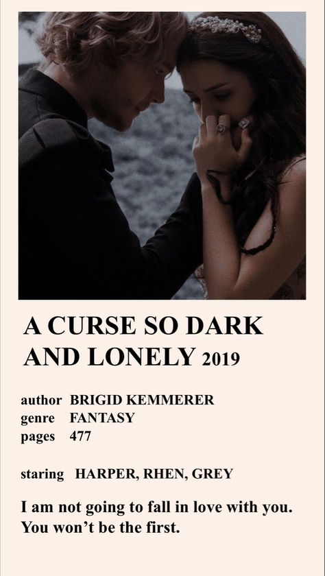 A Heart So Fierce And Lonely, A Curse So Dark And Lonely, A Curse So Dark And Lonely Fanart, Cursebreaker Series, Board Wallpaper, Polaroid Posters, Book Board, Book Recs, Books Aesthetic