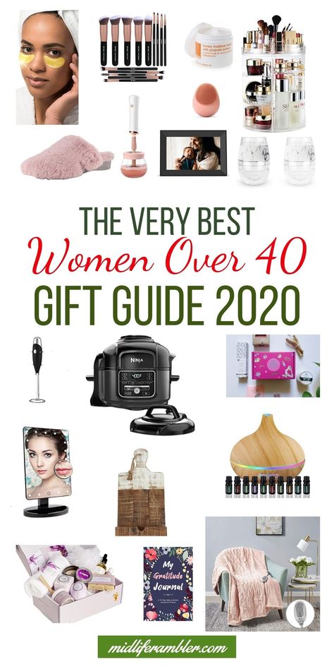 Gift Guide Holiday 2020: The Very Best Gifts for Women Over 40 - It's time to start shopping for Christmas Gifts for 2020! These gifts for women over 40 will delight the women in your life. Whether it's a christmas gift for your mom or the perfect gift for your best friend who is far away this year, this gift guide will help find the perfect gift for her in 2020. Best Birthday Gifts For Women Over 40, Gifts For Women In Their 40s Over 40, Birthday Gifts For 40 Year Old Women, Gifts For 40 Year Old Women, 40th Birthday Gift Ideas For Women, Gifts For Women Over 40, Gifts For Women Over 50, Christmad Gifts, 46 Year Old Women