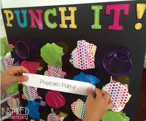 PUNCH IT! · Inspired Elementary Class Prizes, Attendance Incentives, Gala Planning, Motivational Games, Motivational Bulletin Boards, Pto Board, Class Rewards, Class Incentives, Classroom Incentives