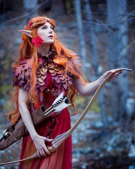 Wood Elf Cosplay, Woodland Elf Costume, Autumn Elf, World Book Day Costumes, Elf Cosplay, Models To Draw, Book Day Costumes, Anime Elf, Female Elf