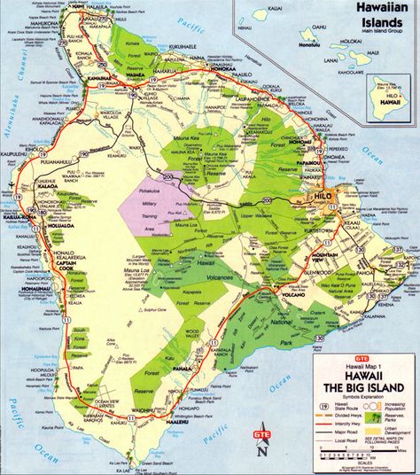 Big Island Map, Map of Big Island Map Of Hawaii, Big Island Travel, Tropical Places, Hawaiian Homes, Kona Hawaii, Hawaiian Vacation, Island Map, Hawaii Life, The Big Island