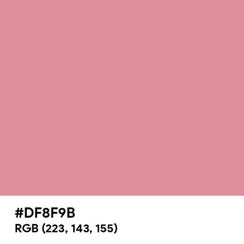 Vibrant Rose Gold color hex code is #DF8F9B Gold Color Hex, Rose Gold Color Palette, Split Complementary Colors, Rose Gold Square, Rgb Color Wheel, Rainbow Palette, Web Colors, Gold Color Palettes, Hex Color Codes