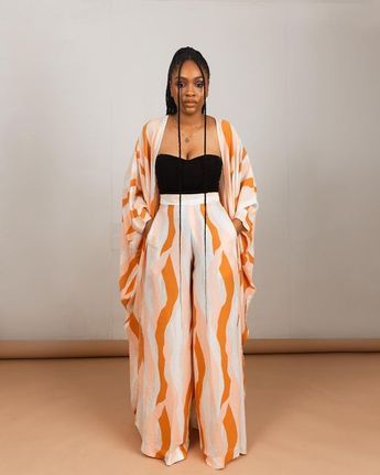 Pattern Two Piece Outfit, Pallazo Outfit Palazzo Elegante, Stylish Two Piece Outfits, Kimono 2 Piece Outfit, Tops To Wear With Palazzo Pants, Casual 2 Piece Outfit For Women, Trending Two Piece Outfits, Two Piece Outfits Pants Casual, Pallazo Outfit Palazzo