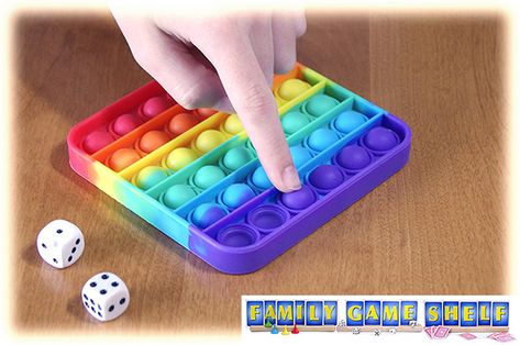 Pop It Dice Game How to Play - Family Game Shelf Pop It Games, Game Shelf, It Game, Dice Games, Family Game, Pop It, Up Game, Family Games, Kids Stuff