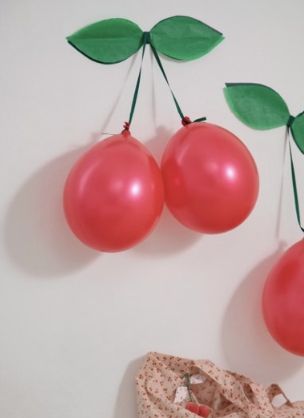 Cherry Baby, Bday Party Theme, Fruit Party, Birthday Party Theme Decorations, Diy Party Decorations, Diy Birthday, Diy Arts And Crafts, Baby Birthday, Balloon Decorations