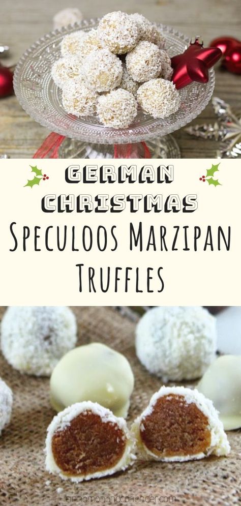 Speculoos Truffles, Gingerbread Truffles, Marzipan Recipe, Speculoos Cookies, Christmas Truffles, Orange Jam, Boozy Desserts, Last Minute Christmas Gifts, Christmas Treat