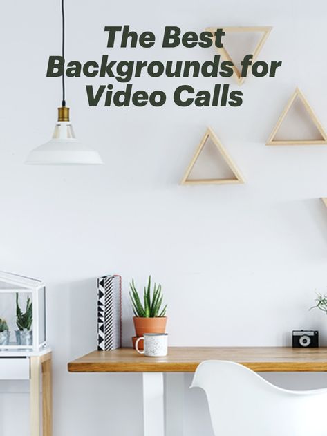 Now that working from home has become a more permanent situation than many of us were expecting, it’s time to make sure that the background of your work space says what it should about you. Here are some of our favourite home office backgrounds, for video calls on Zoom, Microsoft Teams, WebEx and more. Wall For Video Background, At Home Office Background, Instagram Office Design, Home Office Ideas Background, Home Office Decor Background, Background For Office Wall, Best Home Office Background, Work Background Aesthetic, Cute Office Backgrounds