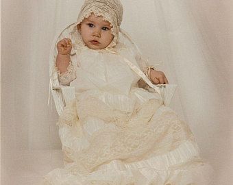 Mary Cherry Heirlooms by marycherryheirlooms on Etsy Heirloom Portraits, Portrait Dress, Heirloom Dresses, Christening Gown, Portrait Pictures, Heirloom Sewing, Christening Gowns, Everything Baby