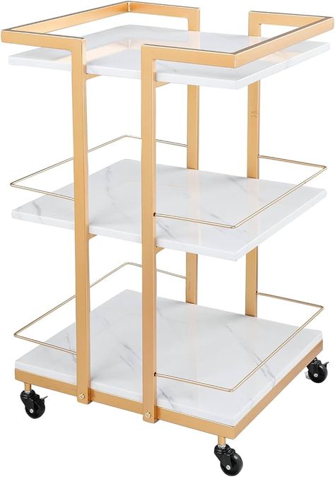 Amazon.com: OmySalon Esthetician Cart with Wheels Utility Salon Rolling Trolley, Gold Mobile Storage Organizer for Beauty Spa Cosmetology Massage, Tattoo Manicure Facial Tool Holder Station : Beauty & Personal Care Esthetician Cart, Massage Tattoo, Salon Cart, Gold Mobile, Salon Trolley, Cart With Wheels, Esthetician Room, Mobile Storage, Spa Products