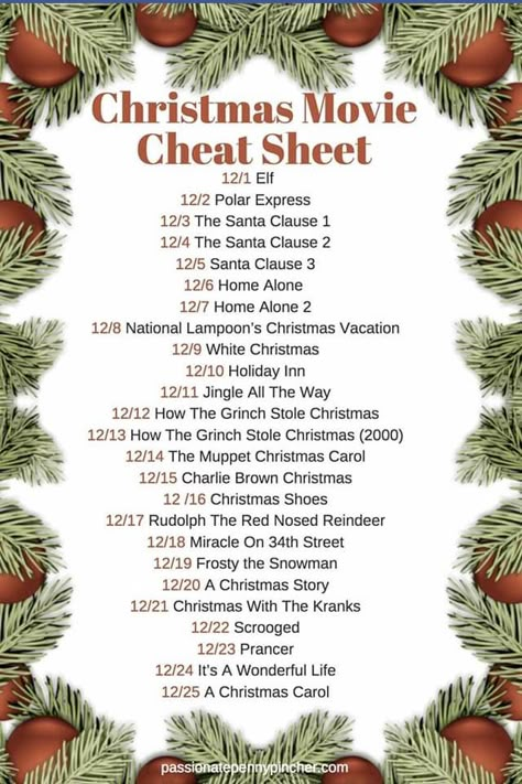 Christmas With The Kranks, Passionate Penny Pincher, Christmas Movies List, Christmas Checklist, Christmas Movie Night, Muppet Christmas Carol, Best Christmas Movies, Christmas Bucket, Christmas Prep