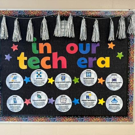 Are you ready to revamp your bulletin boards? 📌 Keeping up with bulletin boards in your tech lab can take some time, unless you have some that all you have to do is print and display. Plus, it’s even better to have bulletin boards that are ready to display that are both educational and visually appealing. Comment DECOR to explore my computer lab decor! #bulletinboard #bulletinboards #bulletinboardideas #bulletinboardsofinstagram #classroomdecor #classroomdecoration #computerlab Computer Lab Decoration Ideas, Computer Lab Decor, School Computer Lab, Computer Project, Business Teacher, Lab Decor, Tech Lab, Technology Lab, Computer Projects