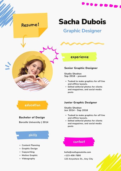 resume fun - Google Zoeken Cute Resume, Resume Fonts, Sorority Resume, Very Short Stories, Resume Design Template, Computer Skills, Marketing Skills, Resume Template Free, Creative Skills